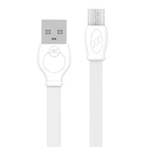 WK WDC-023m 2.4A Micro USB Fast Charging Data Cable, Length: 3m(White)