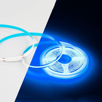 1m 24V 320 Beads 12W 8mm Wide COB Adhesive Decorative LED Light Strip, Style: Blue(Color Monochromatic)