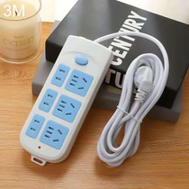 Anti-electric Shock Desk Power Strip Socket 6-position 3m, CN Plug