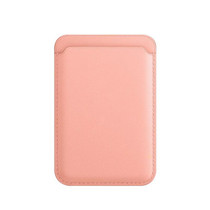 MagSafe Magnetic Leather Card Case Holster For iPhone (Pink)