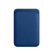 MagSafe Magnetic Leather Card Case Holster For iPhone (Indigo Sea BLue)