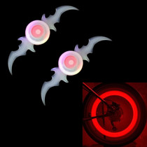 2 PCS Bicycle Wheels Willow Spoke Lights Decoration Colorful LED Night Riding Light (Red Light)