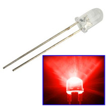 1000 PCS 5mm Red Light Water Clear LED Lamp(Red Light)