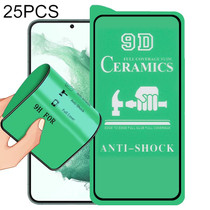 For Samsung Galaxy S22+ 5G 25pcs 9D Full Screen Glue Ceramic Film