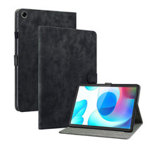 For Realme Pad 10.4 Tiger Pattern PU Tablet Case(Black)