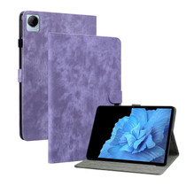 For vivo Pad 11 2022 Tiger Pattern PU Tablet Case(Purple)