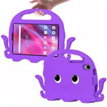 For Lenovo  Tab M8 TB 8505F / 8705N Octopus Style EVA + PC Tablet Case with Strap(Purple)