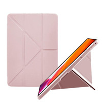 For Nokia T20 Acrylic 2 in 1 Y-fold Smart Leather Tablet Case(Pink)