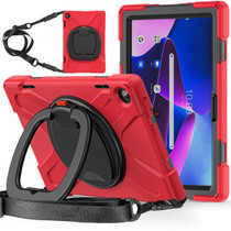 For Lenovo Tab M10 10.1 3rd Gen Silicone + PC Protective Tablet Case(Red)