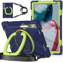 For Lenovo Pad Pro 2022 11.2 inch Silicone + PC Protective Tablet Case(Navy Blue Lime)