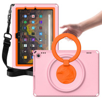 For Amazon Kindle Fire HD10 2021 EVA + PC Shockproof Tablet Case with Waterproof Frame(Pink)