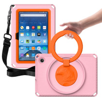 For Amazon Kindle Fire HD7 2022 EVA + PC Shockproof Tablet Case with Waterproof Frame(Pink)