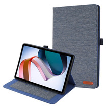 For OPPO Pad 2 Fabric Leather Tablet Case(Blue)