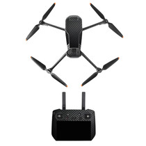 For DJI Mavic 3 Pro / RC Pro Sunnylife Drone Body Remote Control Decorative Stickers Set(Black Grain)