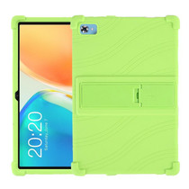 For Teclast M40 Plus Shockproof Silicone Tablet Protective Case with Holder(Green)