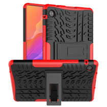 For Huawei MatePad T 8 Tire Texture Shockproof TPU + PC Protective Case with Holder(Red)