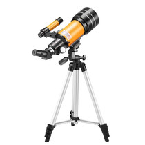 High-definition Stargazing Refracting Astronomical Telescope(Black Yellow)