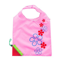 Creative Strawberry Shopping Reusable Folding Reusable Grocery Shopping Bag(Pink)