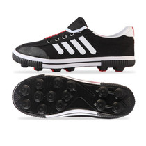 Student Antiskid Football Training Shoes Adult Rubber Spiked Soccer Shoes, Size: 42/260(Black+White)