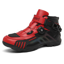 2006 Outdoor Cross-Country Motorcycle Riding Short Boots, Size: 44(Red)