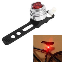 Aluminum Bicycle Cycling Front Rear Tail Helmet Red White LED Flash Lights Safety Warning Lamp Cycling Caution Light Waterproof(Red Light White Case)