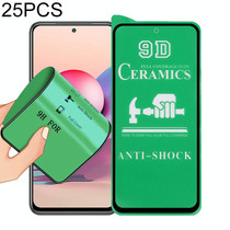 For Xiaomi Poco M5s / Redmi Note 10S 25 PCS 9D Full Screen Full Glue Ceramic Film