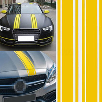 Car Hood Stickers Modified Racing Striped Ethylene Body Sticker(Yellow)