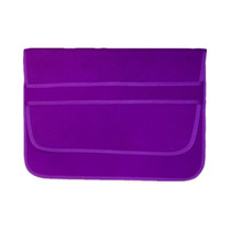 15 Inch Neoprene Laptop Lining Bag Horizontal Section Flap Clutch Bag(Purple)