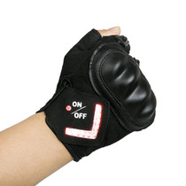Automatic Induction Turn Signal Gloves Riding Warning Light Gloves, Color:Black(S)