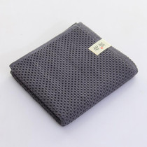 Honeycomb Cotton Towel, Size:35 x 75cm(Grey)