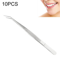 10 PCS Stainless Steel Tweezers Dentist Tools