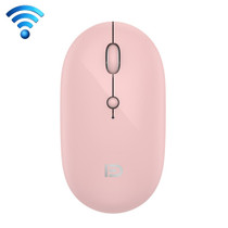 FOETOR E100us 2.4G + Type-C / USB-C Rechargeable Dual Modes Wireless Mouse (Pink)