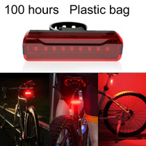 A02 Bicycle Taillight Bicycle Riding Motorcycle Electric Car LED Mountain Bike USB Charging Safety Warning Light (100 Hours, Plastic Bag)