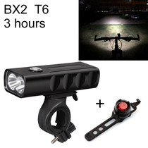 BX2 USB Charging Bicycle Light Front Handlebar Led Light (3 Hours, T6+Gem Lamp)