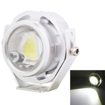 10W 500LM White Light 6500K COB LED Wired Hexagon Eagle Eyes Car Fog Lamp,Wire Length:35cm, DC 12-24V(Silver)