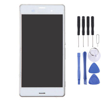 LCD Display + Touch Panel with Frame for Sony Xperia Z3 (Dual SIM Version) / D6633 / L55U(White)