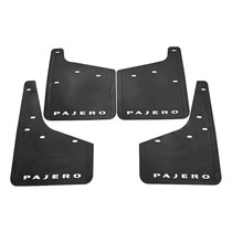 For Mitsubishi PAJERO 2004-2021 4pcs/Set Car Auto Soft Plastic Splash Flaps Fender Guard