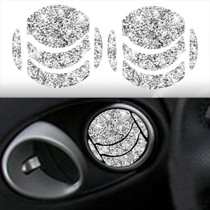 For Nissan 350Z 2006-2009 10pcs Car Left and Right Exhaust Port Diamond Sticker,Left and Right Drive Universal