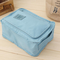 2 PCS Waterproof Shoes Bag Pouch Storage Travel Bag Portable Shoes Organizer(Light Blue)