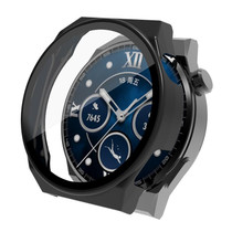 For Huawei Watch GT 3 Pro 46mm PC + Tempered Glass Watch Case(Black)