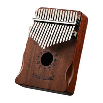17 Tone Acacia Wood Thumb Piano Kalimba Musical Instruments(Coffee-Sun)