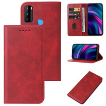 For BLU G51 Plus Magnetic Closure Leather Phone Case(Red)