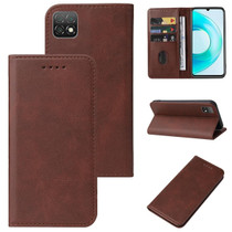 For Wiko T3 Magnetic Closure Leather Phone Case(Brown)