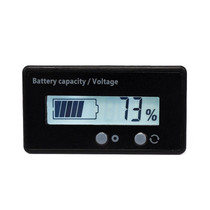H6133 12V-84V Lead-acid Battery Voltage Tester Percentage Voltmeter Gauge Lithium Battery Status Monitor(White Light)