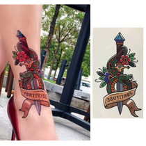 3 PCS Totem Half Arm Tattoo Sticker Waterproof Men And Women Flower Arm Tattoo Sticker(Snake)