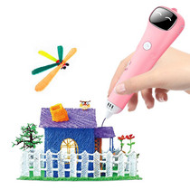 3D Printing Pen Low Temperature Painting Pen With 130m PCL(Pink)