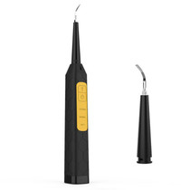 JYQ-023 Oral Tooth Cleaning and Care Tool Household Electric Dental Instrument for Removing Yellow Teeth and Tobacco Stains(Black + Tooth Surface Cleaning Head)