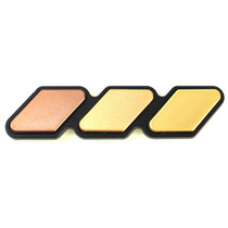 2 PCS Universal Three-color Car Sticker(Gold)