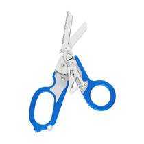 Multifunctional Outdoor First Aid Equipment Foldable Gadget Scissors(Blue)