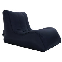 BB1803 Foldable Portable Inflatable Sofa Single Outdoor Inflatable Seat, Size: 100 x 80 x 70cm(Black)